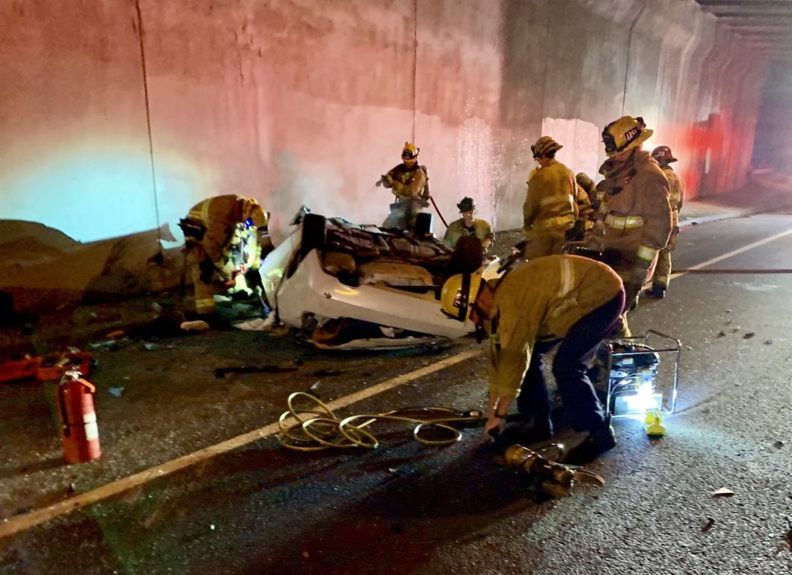 1 dead after fiery crash in 710 Freeway tunnel • Long Beach Post News