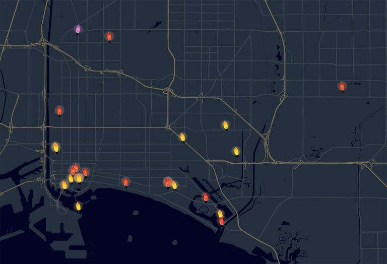 Find the best holiday decorations in Long Beach with our map. (And add