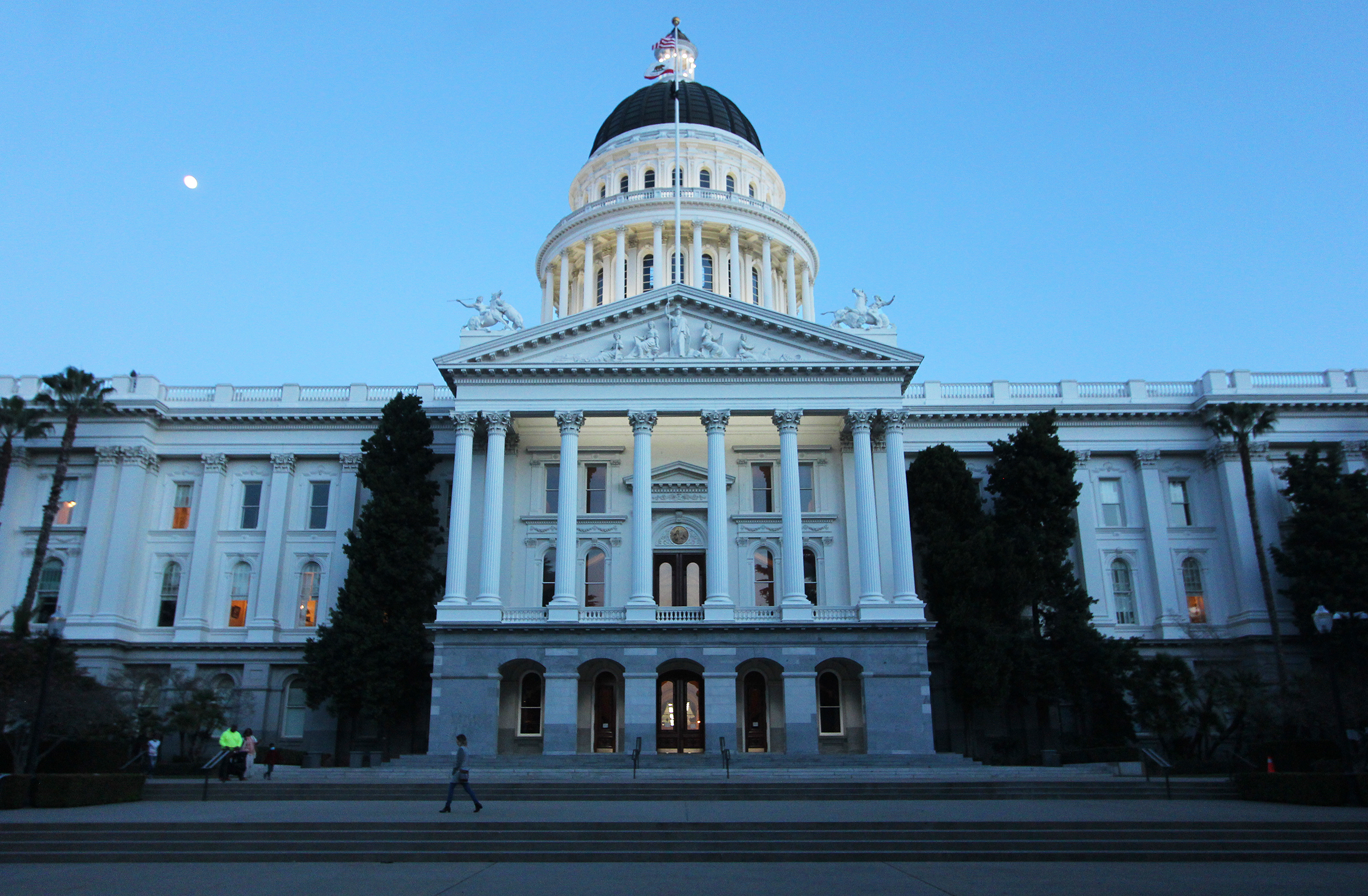 The California state capitol building.
