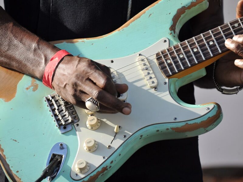 Dennis Jones performs during the New Blues Festival V at El Dorado Park in Long Beach, Ca., September 1, 2018. (John Valenzuela/ Correspondent)