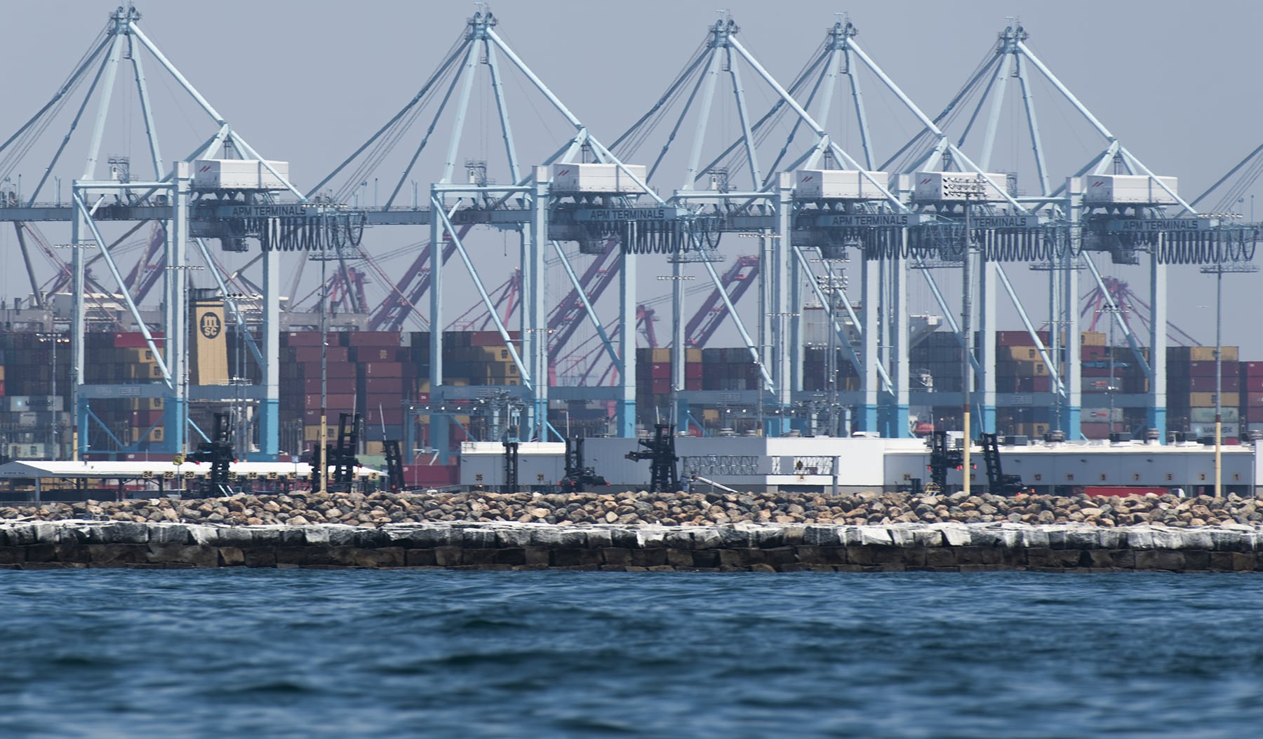 Breakwater at Port of Long Beach