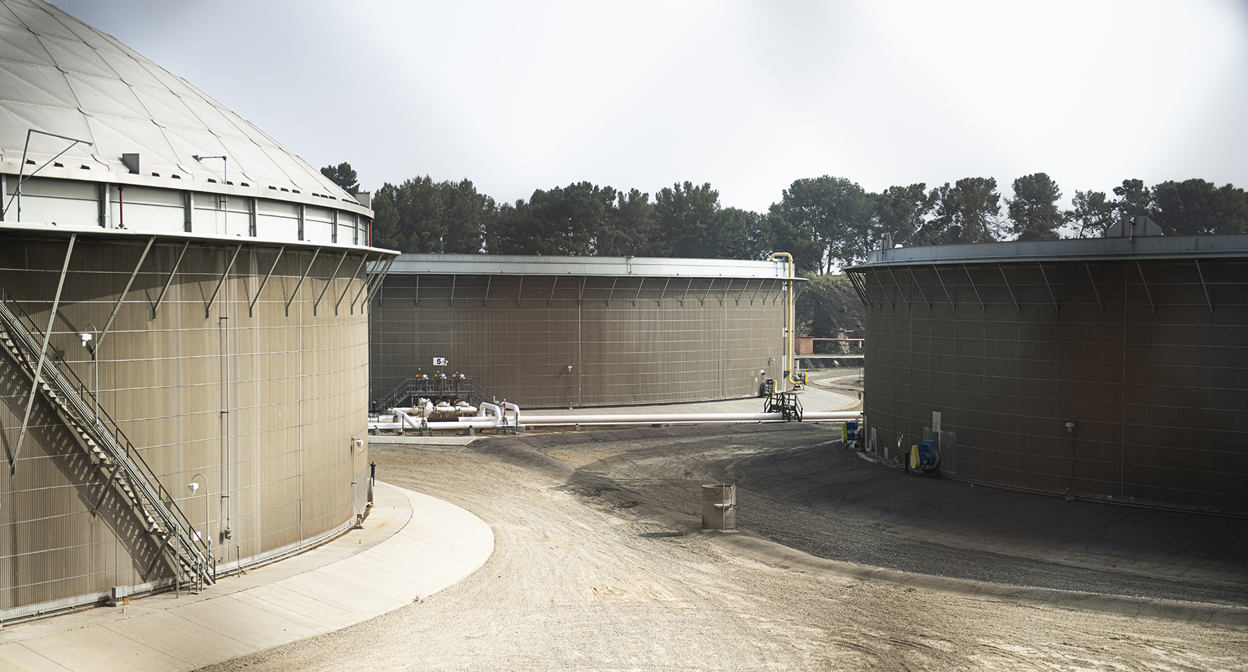 Water tanks at the Will Johnson Reservoir.