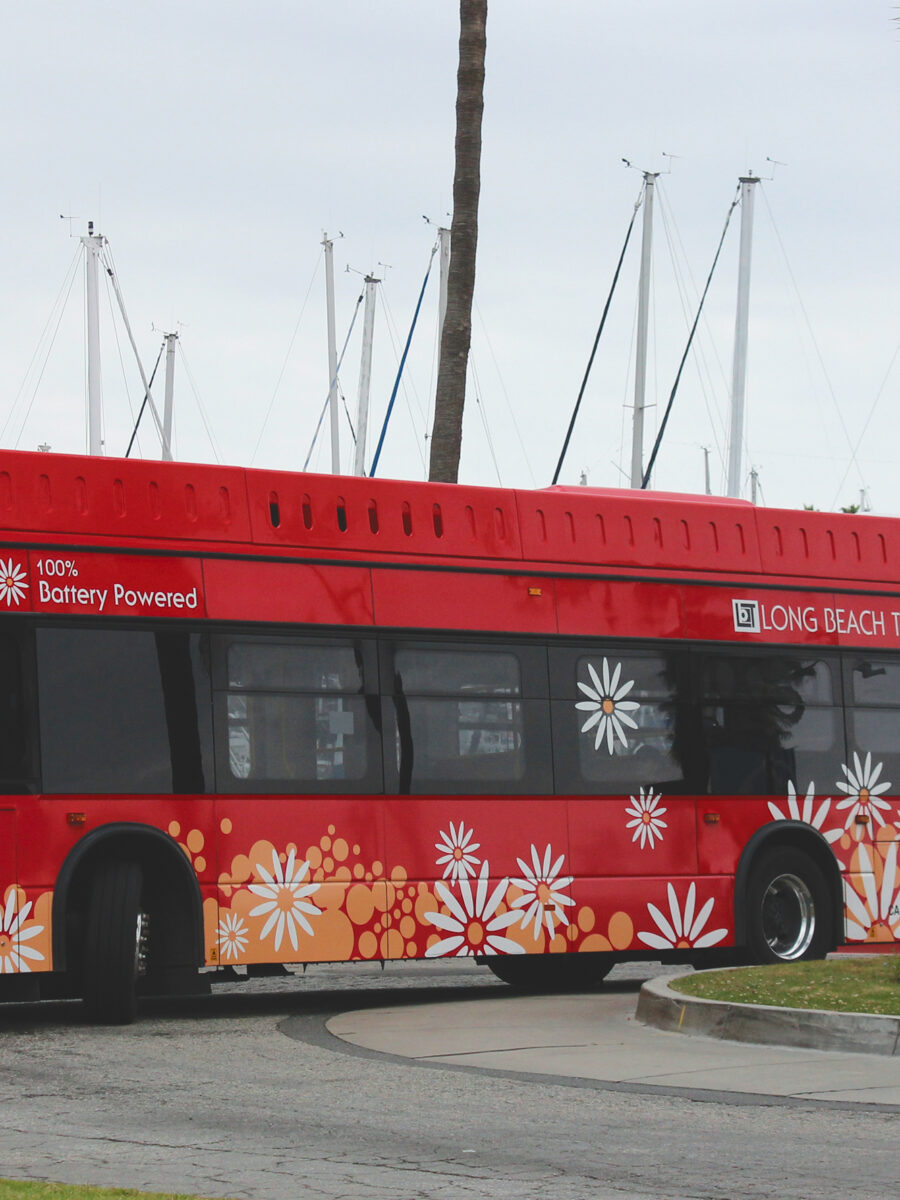 Electric bus battery catches fire in Long Beach Transit yard; official says it was an anomaly
