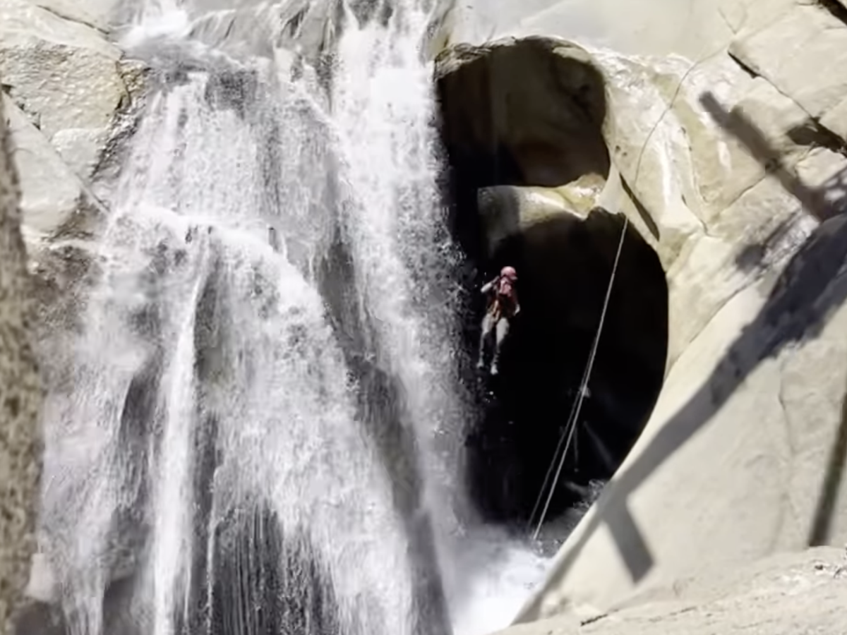 Long Beach man rescued after spending 2 days trapped behind waterfall