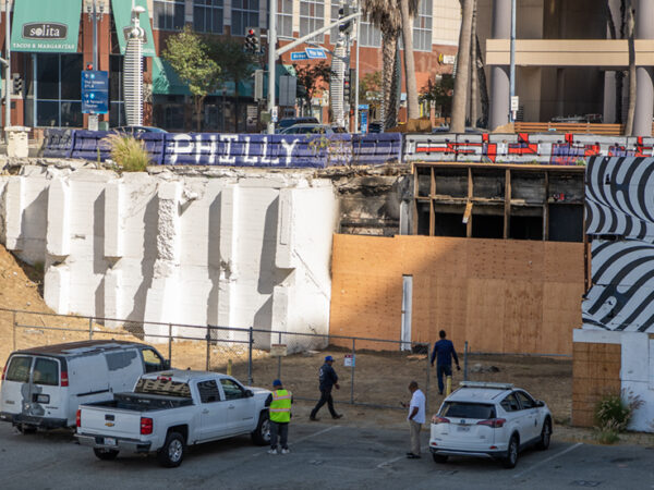 Firefighters douse another blaze at boarded-up Jergins Tunnel under Ocean Boulevard