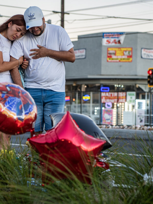 Mourners gather at vigil for 3-year-old boy fatally struck by car on Artesia Boulevard
