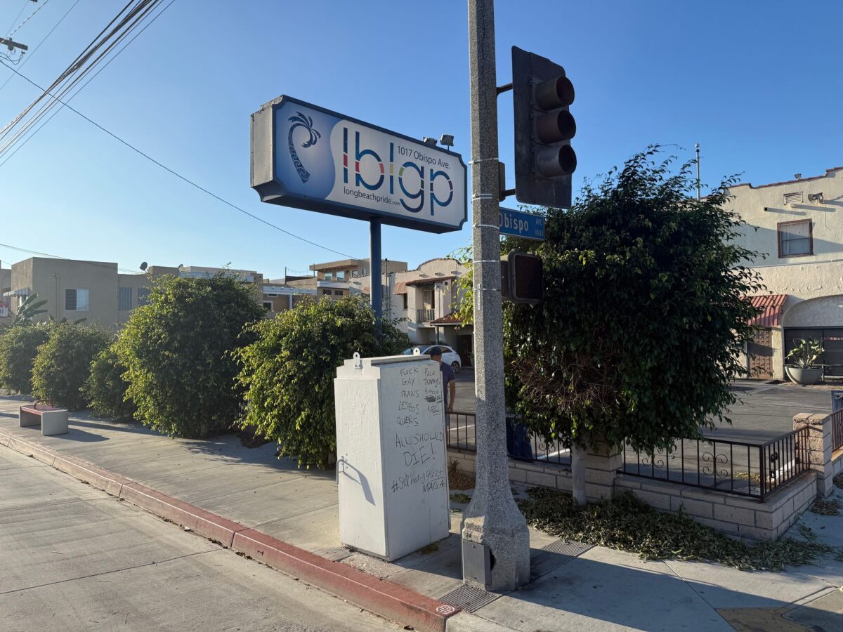 Police investigate anti-LGBTQ graffiti outside Long Beach Pride headquarters