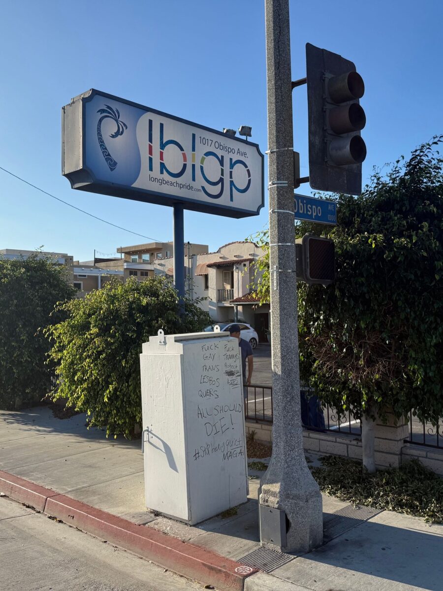 Police investigate anti-LGBTQ graffiti outside Long Beach Pride headquarters
