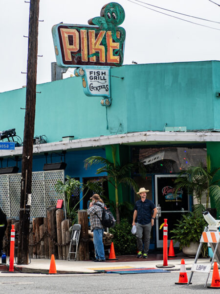 Vince Vaughn show ‘Bad Monkey’ filming at Pike Restaurant & Bar in Long Beach