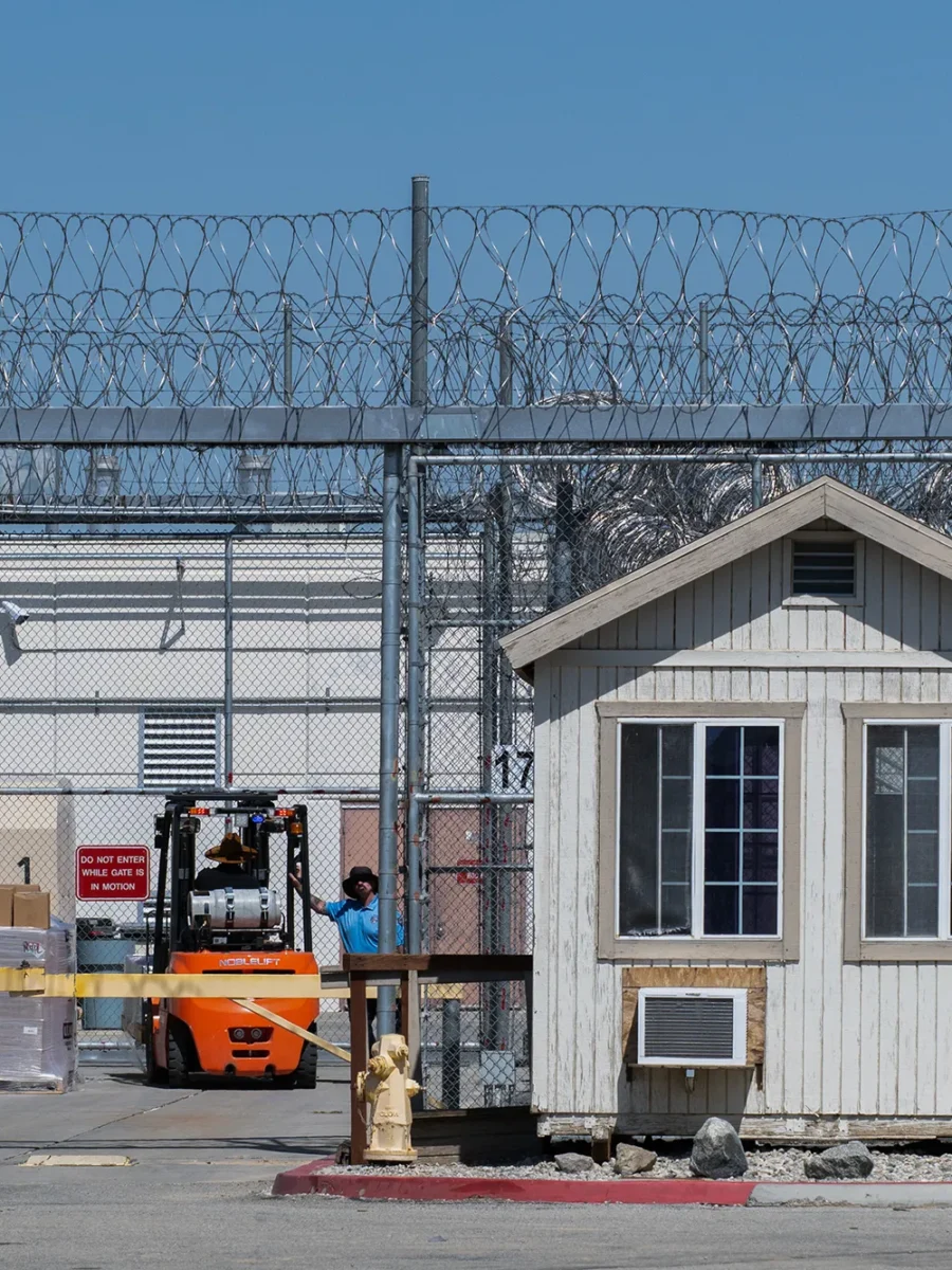ICE opened a detention center in a former California prison. Detainees are suing over conditions inside