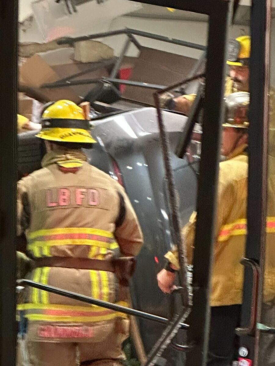 Speeding Tesla crashes through Bixby Knolls pharmacy, slams into coffee shop