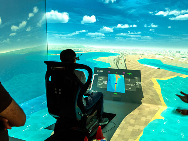In virtual reality, CSULB students test air taxis of the future