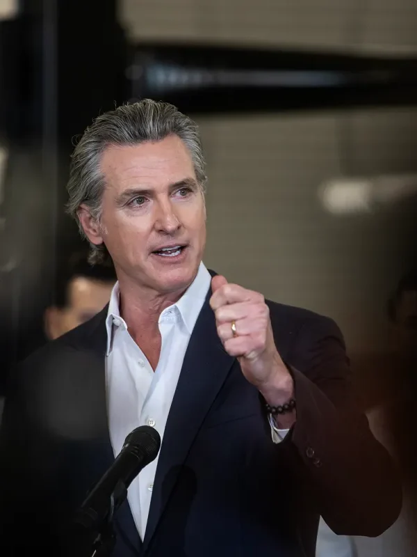 Newsom blasts Trump administration’s immigration crackdown; touts California’s drug enforcement efforts