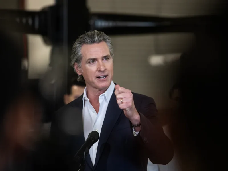 Newsom blasts Trump administration’s immigration crackdown; touts California’s drug enforcement efforts