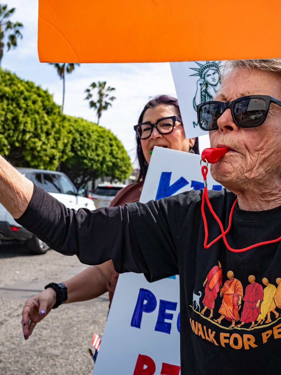 Thousands of No Kings protesters rally against Trump in Long Beach. Millions expected across the U.S.