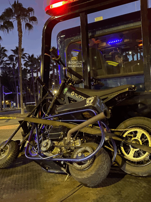 Police arrest teenager, seize illegal e-motorcycles after dozens participate in street takeover