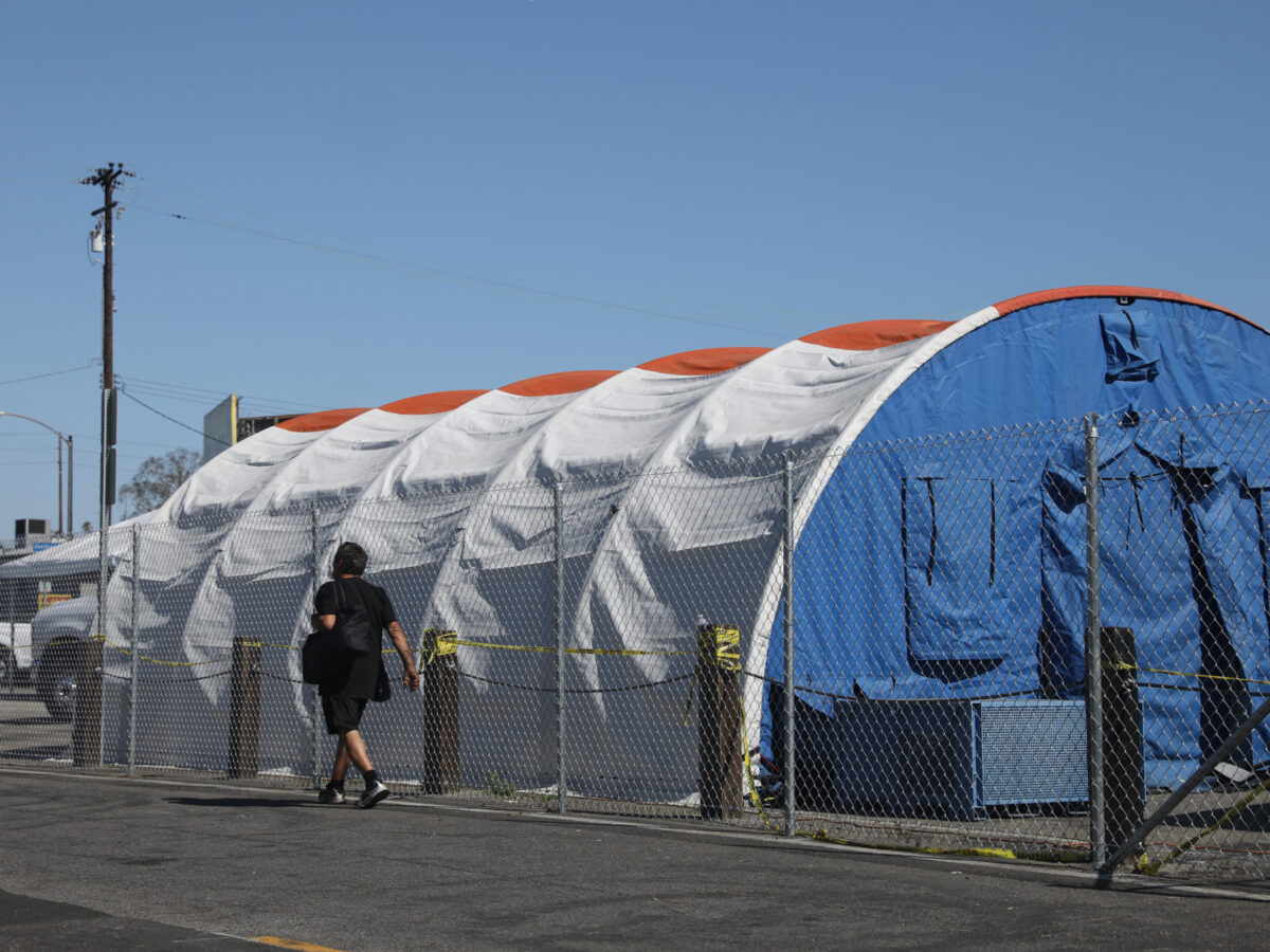 Water damage shuts down city’s main homeless services center; it will operate out of tents for months