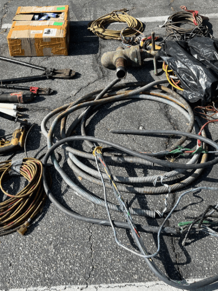 Police arrest man suspected of stealing over 100 pounds of valuable wiring, metals