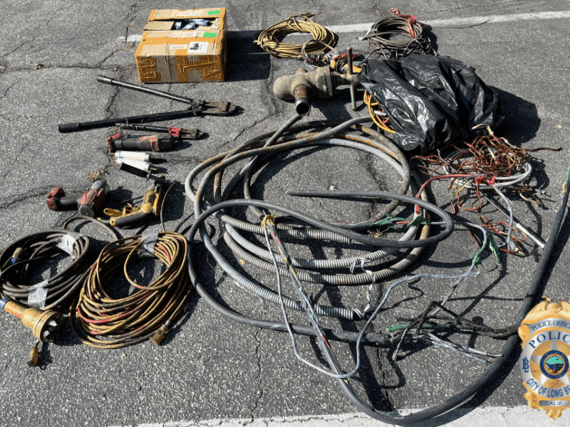 Police arrest man suspected of stealing over 100 pounds of valuable wiring, metals