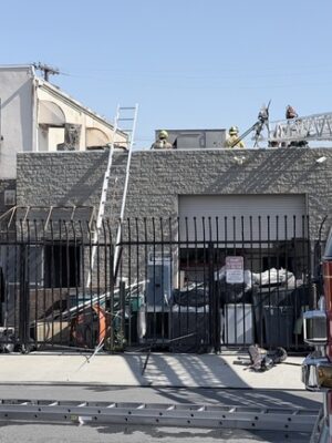 Firefighters douse blaze at cannabis-growing business in West Long Beach