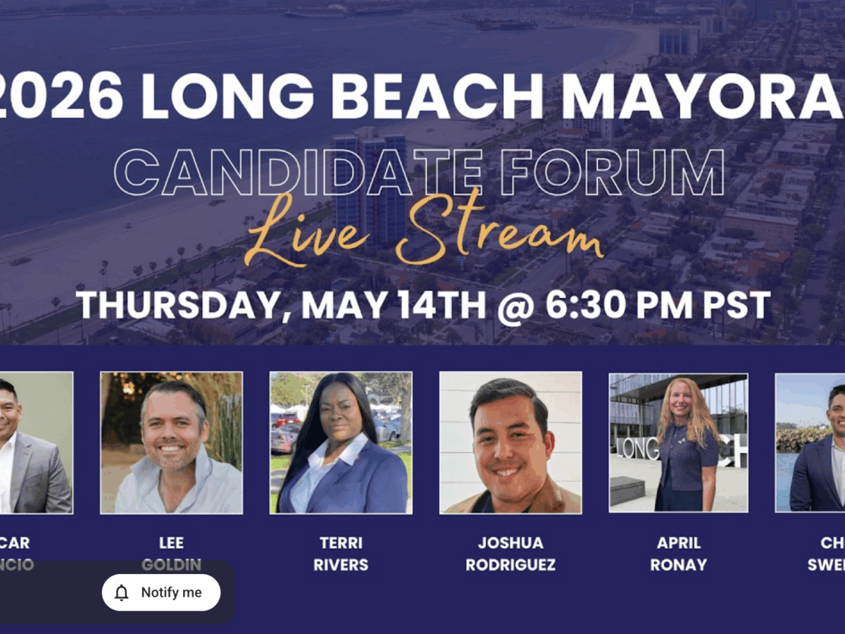 Where to livestream tonight’s Long Beach mayoral candidates forum