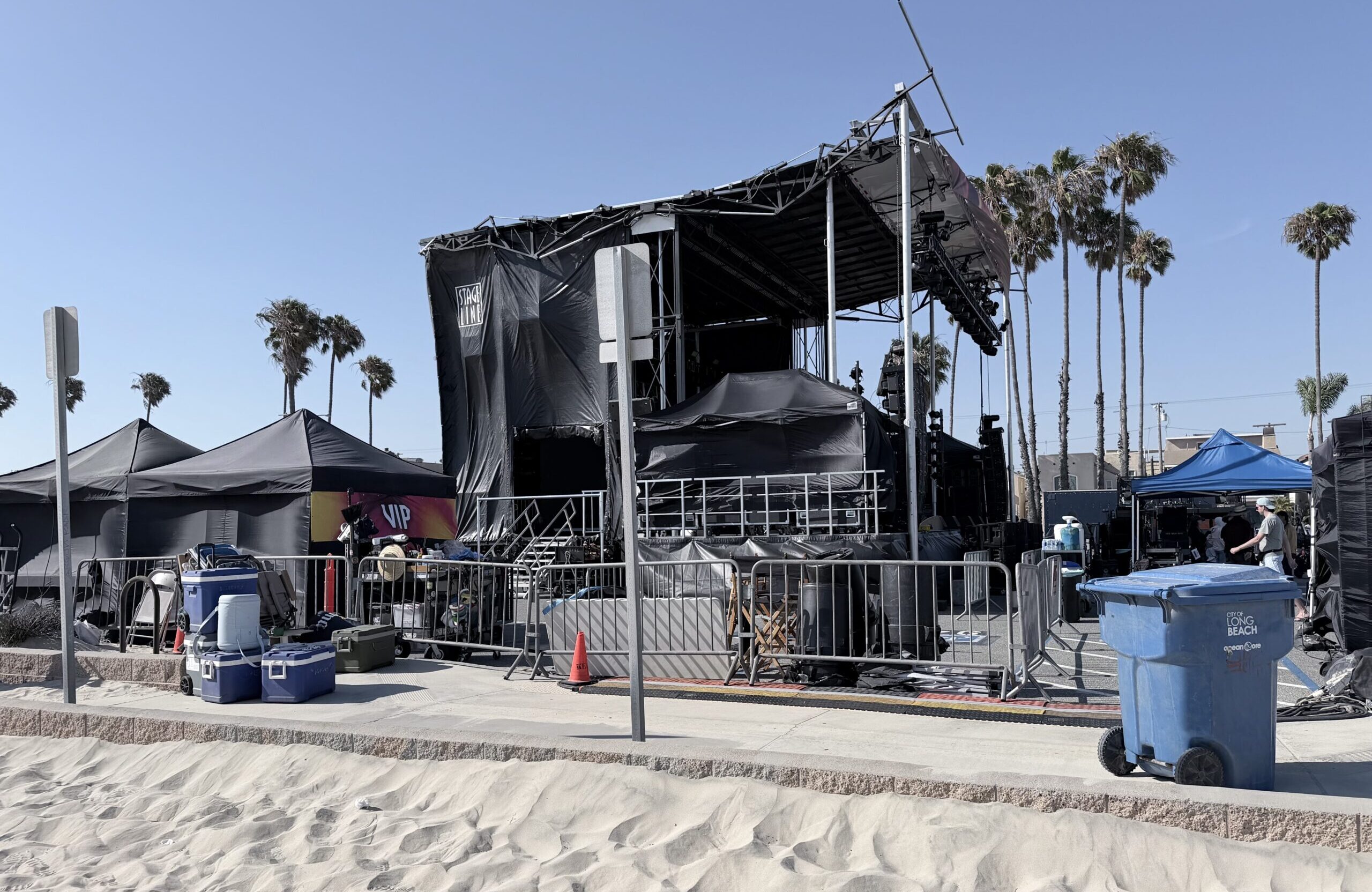 'Baywatch' reboot films concert scenes at Rosie’s Dog Beach in Long Beach