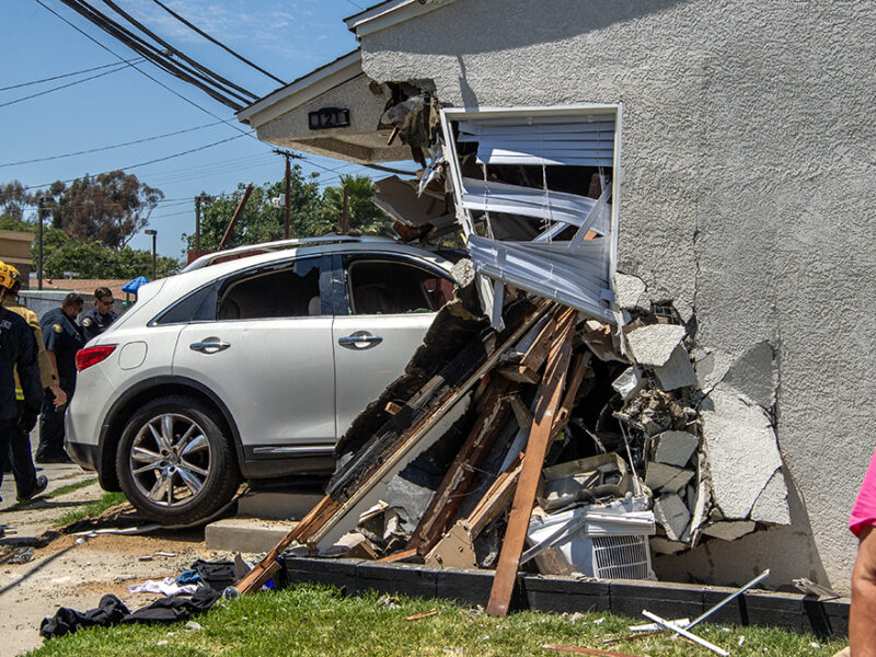 Man accused of crashing into Long Beach woman’s home charged with DUI, reckless driving