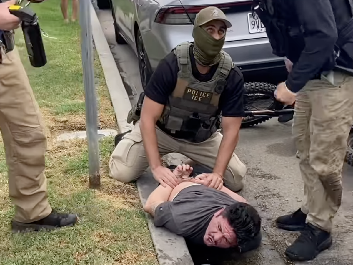Neighbors rush to defend man after ICE agents break his arm, witnesses say