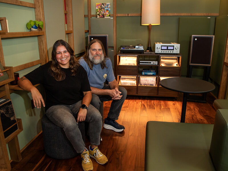 A new coffee shop and hi-fi listening space is taking root in the Wrigley neighborhood