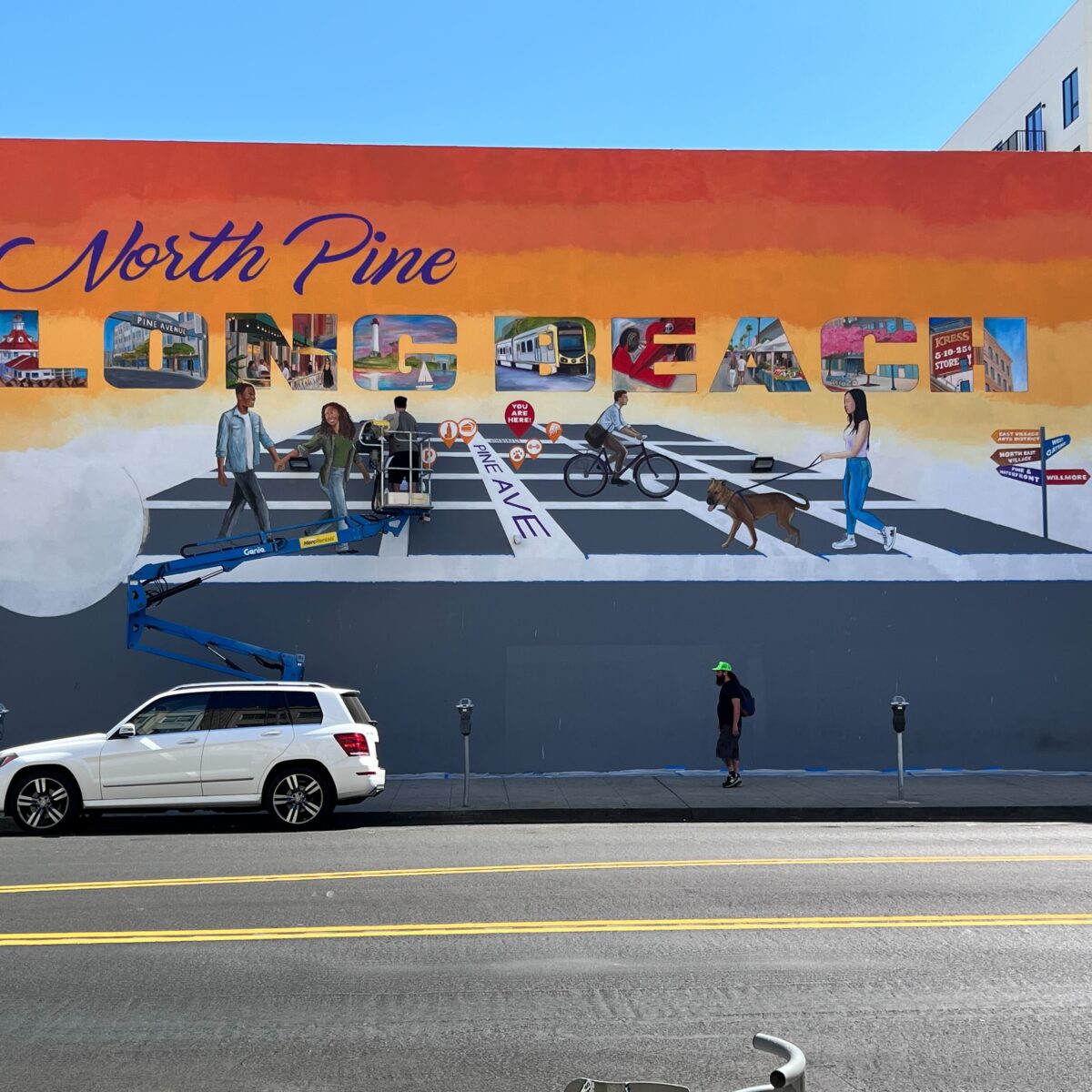 Downtown is getting about half a dozen new murals; here’s the first one