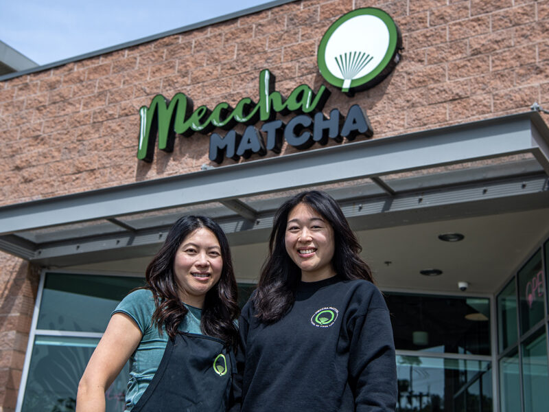 The popular Meccha Matcha has arrived, bringing its owners back to their uniquely Long Beach roots