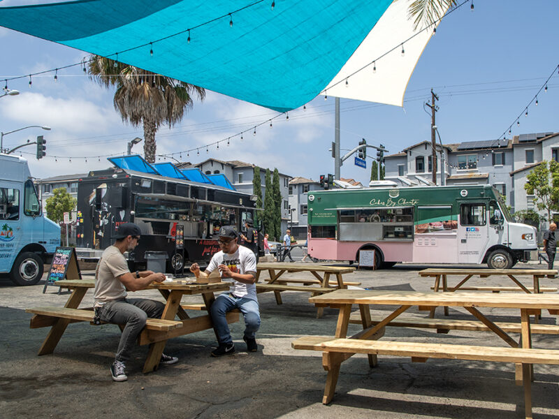 A disused lot on PCH just became a hotspot for Long Beach food trucks